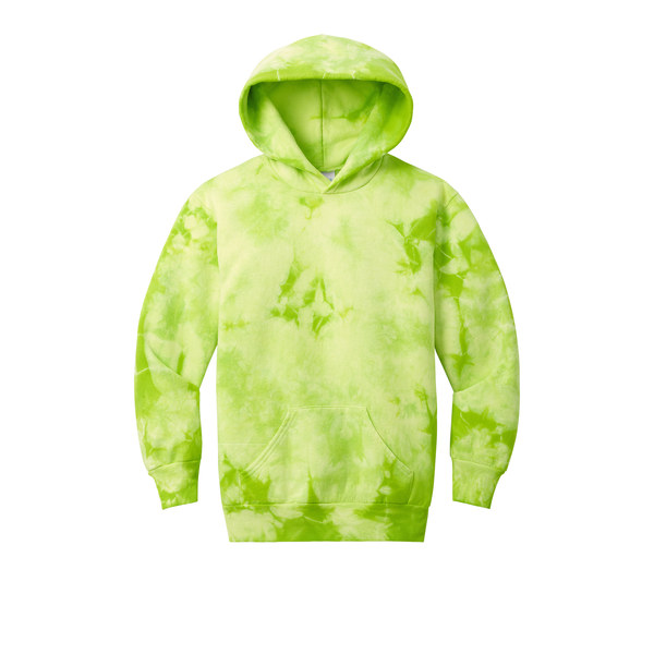 Port & Company® Cotton/Poly Crystal Tie-Dye Pullover Youth Hoodie
