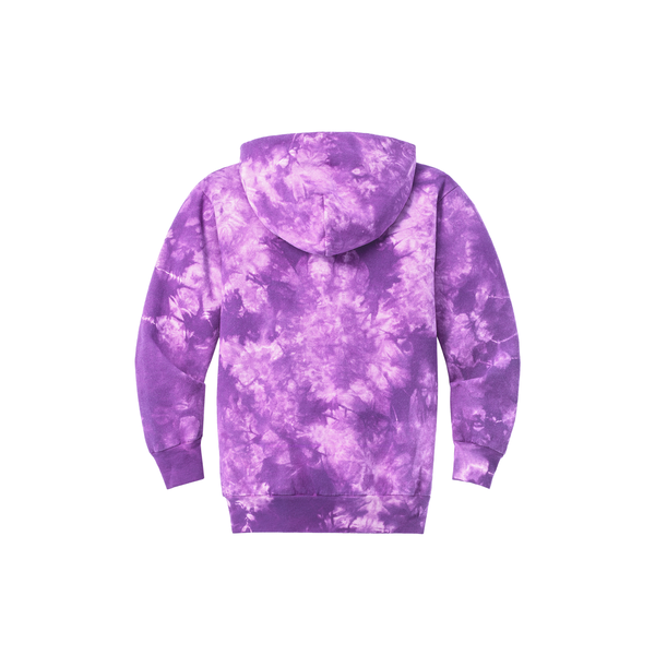 Port & Company® Cotton/Poly Crystal Tie-Dye Pullover Youth Hoodie