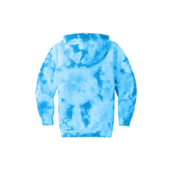Port & Company® Cotton/Poly Crystal Tie-Dye Pullover Youth Hoodie