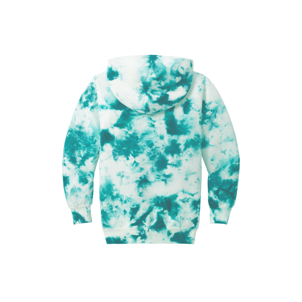 Port & Company® Cotton/Poly Crystal Tie-Dye Pullover Youth Hoodie