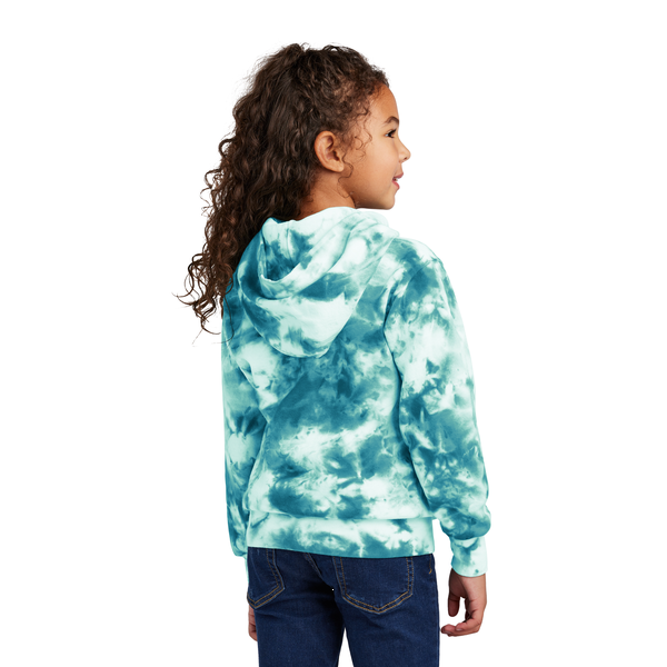 Port & Company® Cotton/Poly Crystal Tie-Dye Pullover Youth Hoodie
