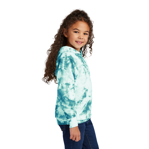 Port & Company® Cotton/Poly Crystal Tie-Dye Pullover Youth Hoodie