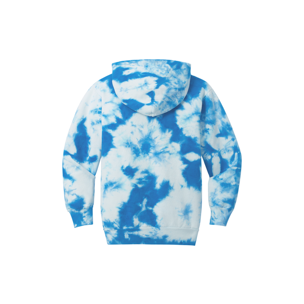 Port & Company® Cotton/Poly Crystal Tie-Dye Pullover Youth Hoodie