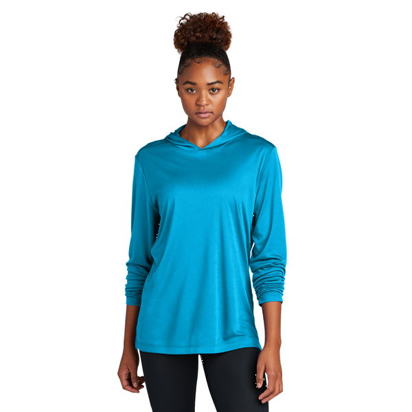 Sport-Tek® Posi-UV® Pro Poly Long Sleeve Unisex Hoodie