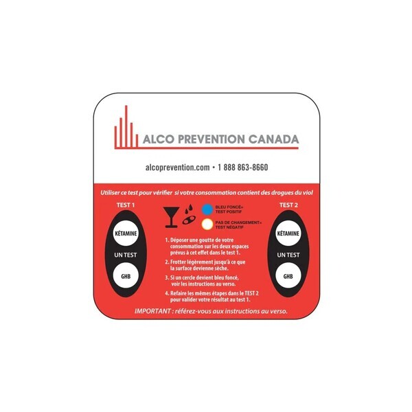 Drink Spiking Drug Detection Coaster