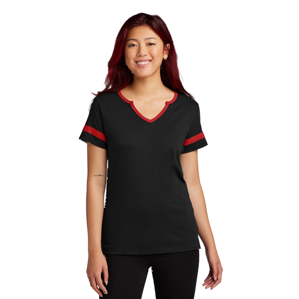 Sport-Tek® Halftime Cotton/Poly Notch Neck Ladies' Tee