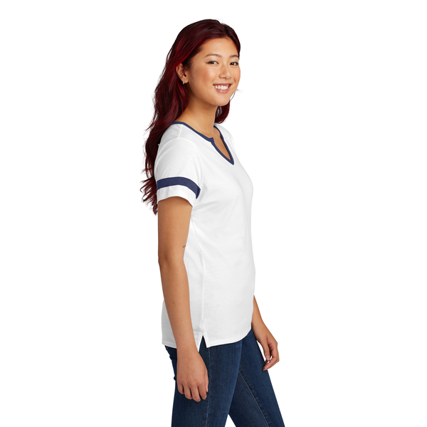 Sport-Tek® Halftime Cotton/Poly Notch Neck Ladies' Tee
