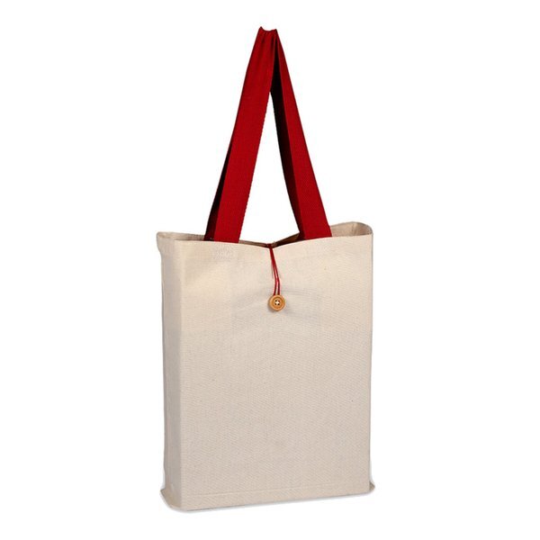 ButtonUp Canvas Tote