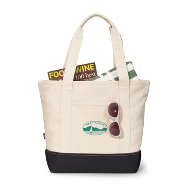 Davenport Cotton Zippered Tote