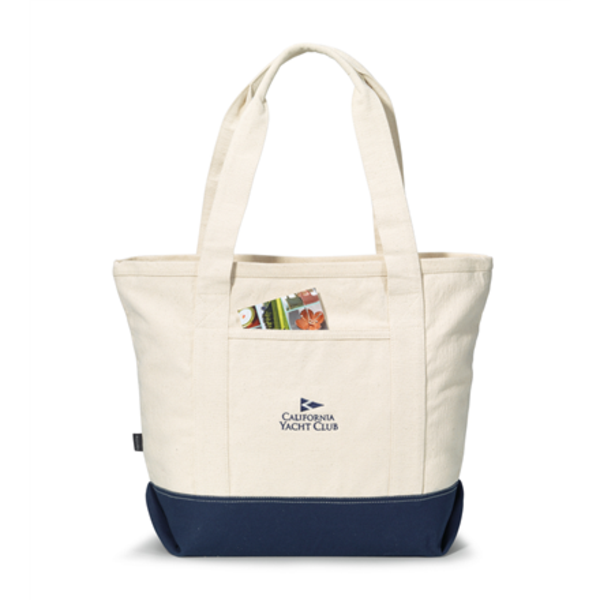 Davenport Cotton Zippered Tote