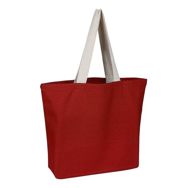 Color Cotton Canvas Beach Bag