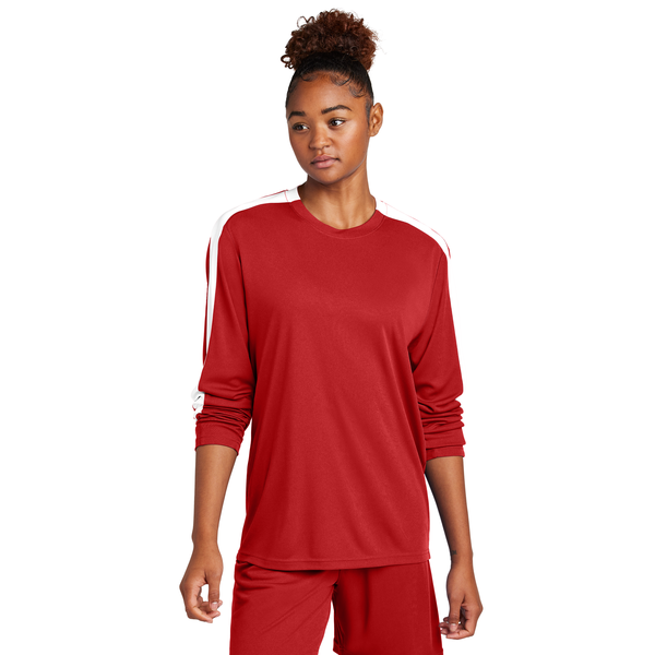 Sport-Tek® Competitor™ United Poly Long Sleeve Unisex Crew Tee