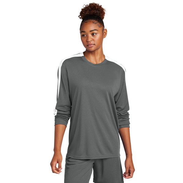 Sport-Tek® Competitor™ United Poly Long Sleeve Unisex Crew Tee