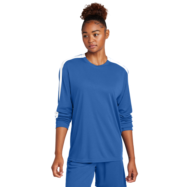Sport-Tek® Competitor™ United Poly Long Sleeve Unisex Crew Tee