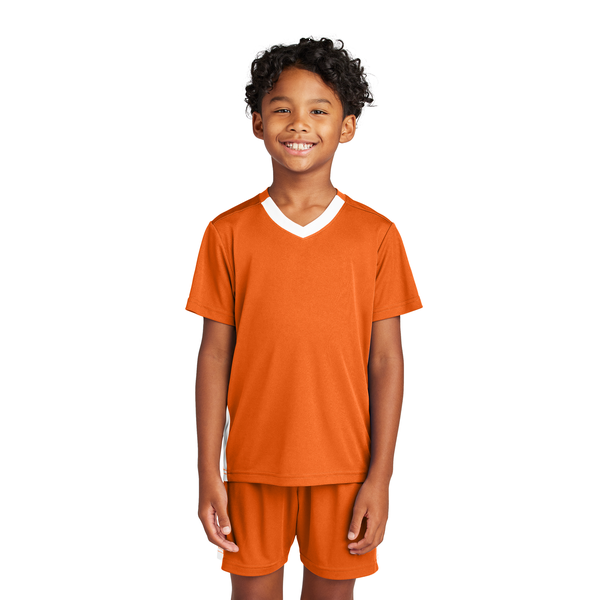 Sport-Tek® Competitor™ United Poly Youth V-Neck Tee