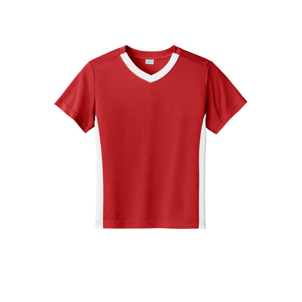 Sport-Tek® Competitor™ United Poly Youth V-Neck Tee