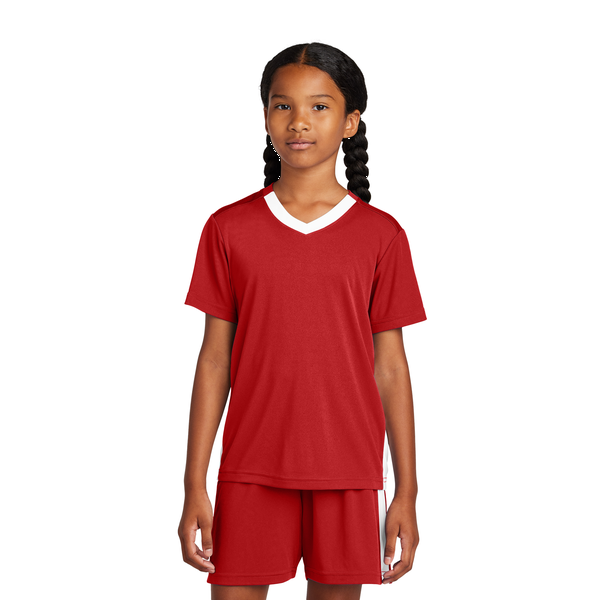 Sport-Tek® Competitor™ United Poly Youth V-Neck Tee
