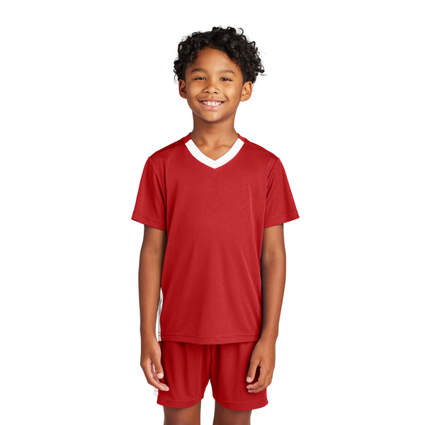 Sport-Tek® Competitor™ United Poly Youth V-Neck Tee