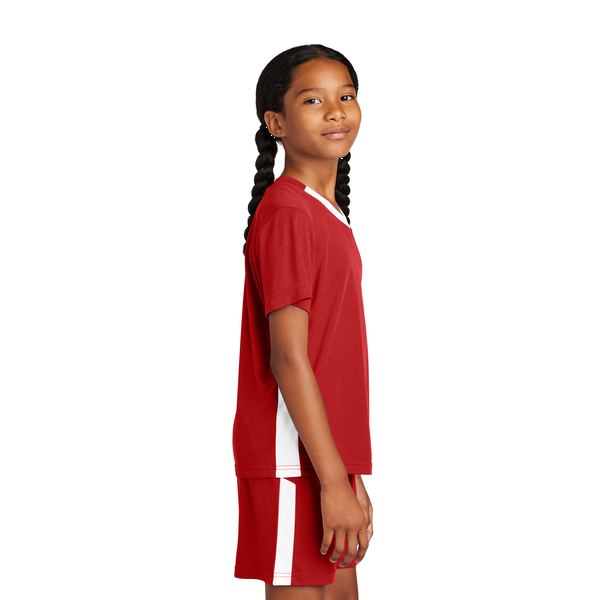 Sport-Tek® Competitor™ United Poly Youth V-Neck Tee