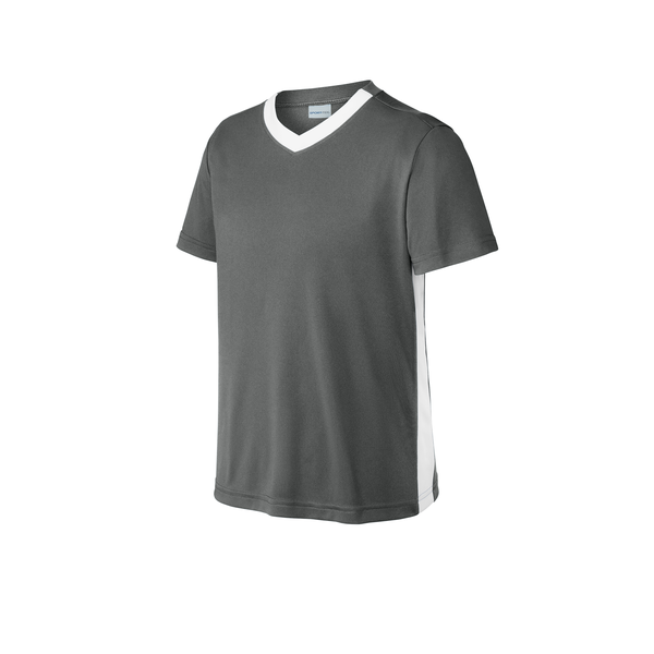 Sport-Tek® Competitor™ United Poly Youth V-Neck Tee