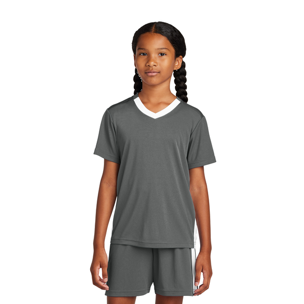 Sport-Tek® Competitor™ United Poly Youth V-Neck Tee
