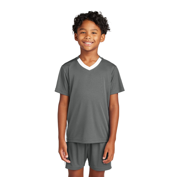 Sport-Tek® Competitor™ United Poly Youth V-Neck Tee