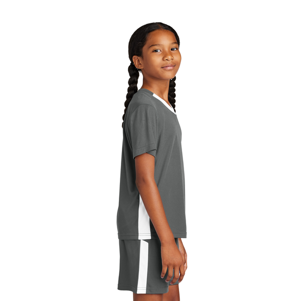 Sport-Tek® Competitor™ United Poly Youth V-Neck Tee