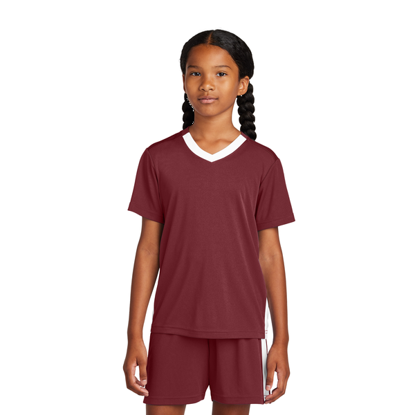 Sport-Tek® Competitor™ United Poly Youth V-Neck Tee