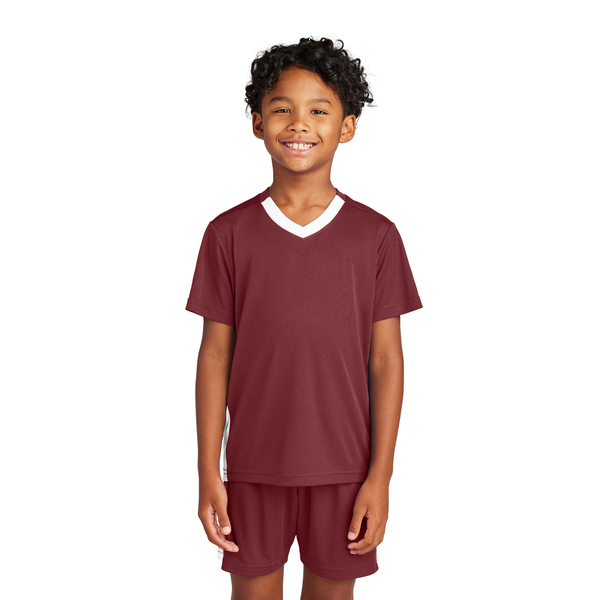 Sport-Tek® Competitor™ United Poly Youth V-Neck Tee