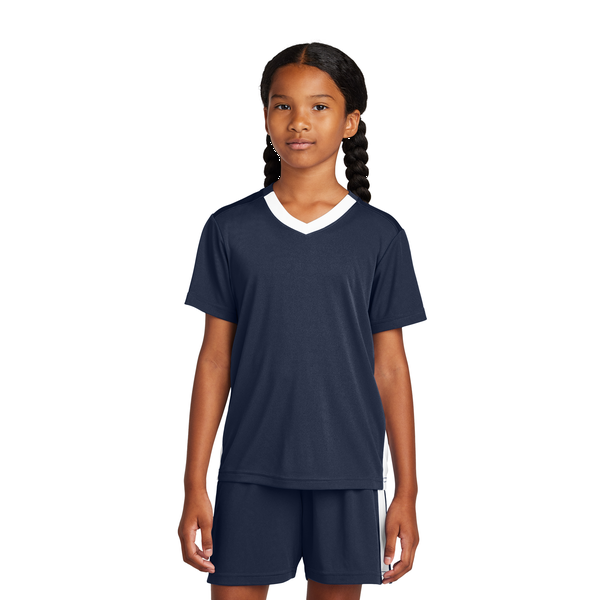 Sport-Tek® Competitor™ United Poly Youth V-Neck Tee