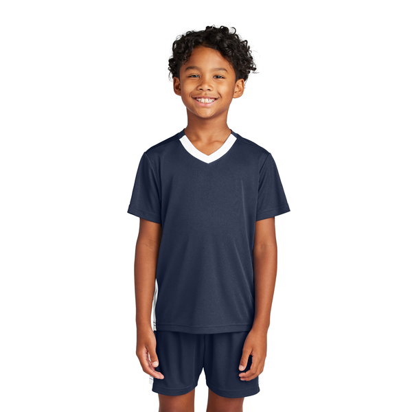 Sport-Tek® Competitor™ United Poly Youth V-Neck Tee