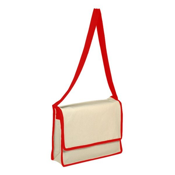 Canvas Colored Messenger Bag