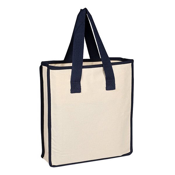 Accent Color Canvas Shopping Bag