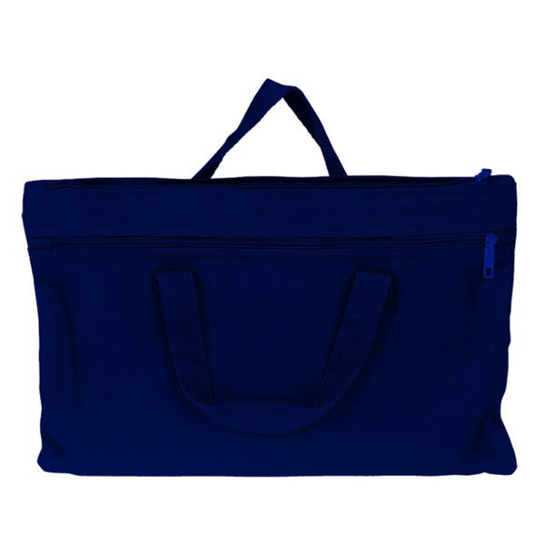 Colored Canvas Document Bag