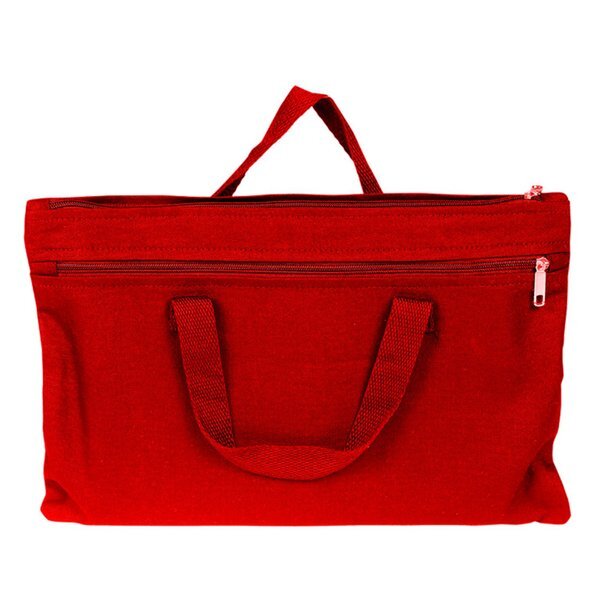Colored Canvas Document Bag