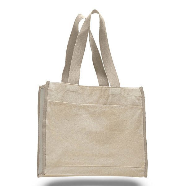 Natural Cotton Gusset Tote Bag