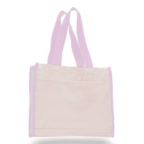 Colored Cotton Gusset Tote Bag