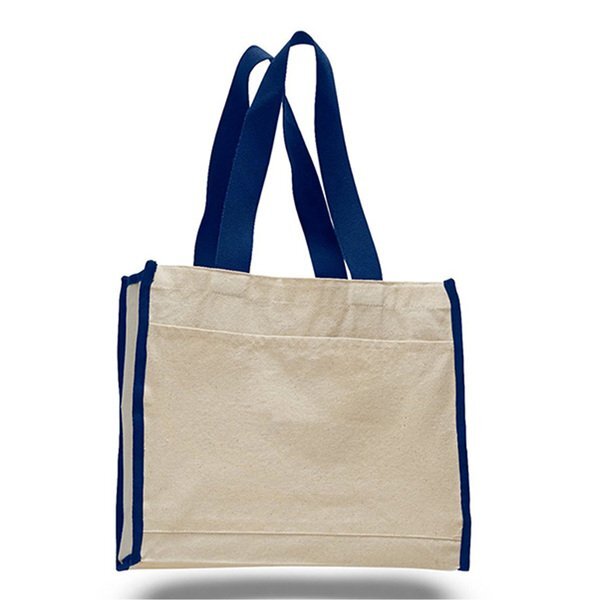 Colored Cotton Gusset Tote Bag