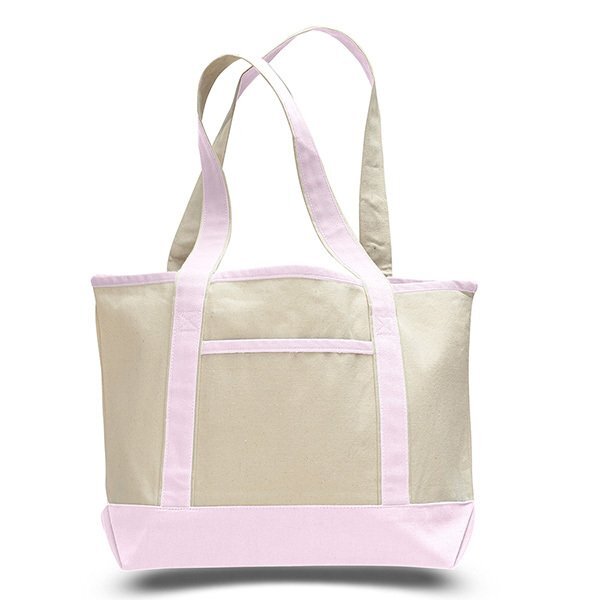 Deluxe Colored Cotton Shopping Tote Bag