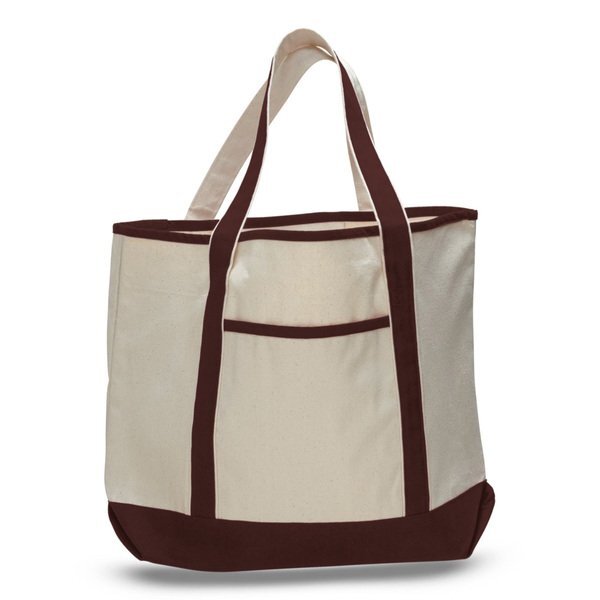 Colored Cotton Ocean Front Shopping Tote Bag