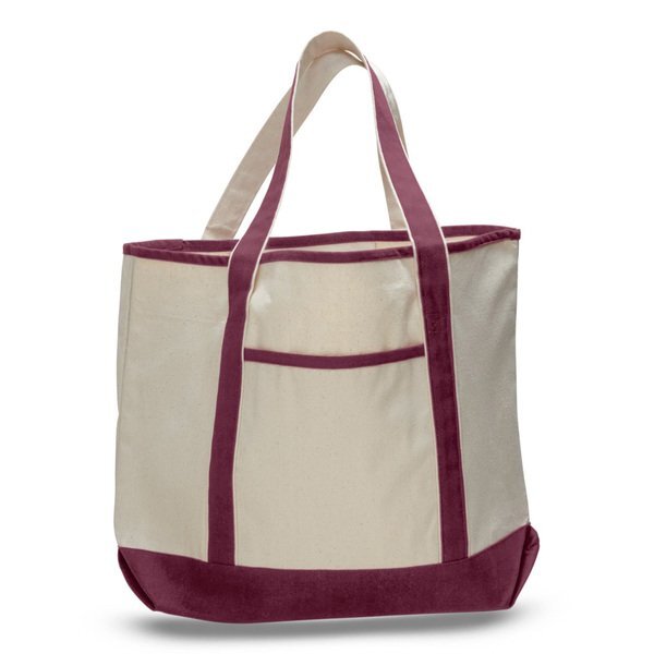Colored Cotton Ocean Front Shopping Tote Bag