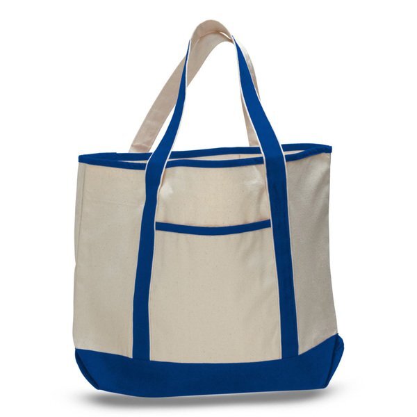 Colored Cotton Ocean Front Shopping Tote Bag