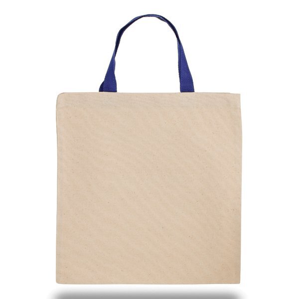 Cotton Tote Bag With Contrasting Web Handles