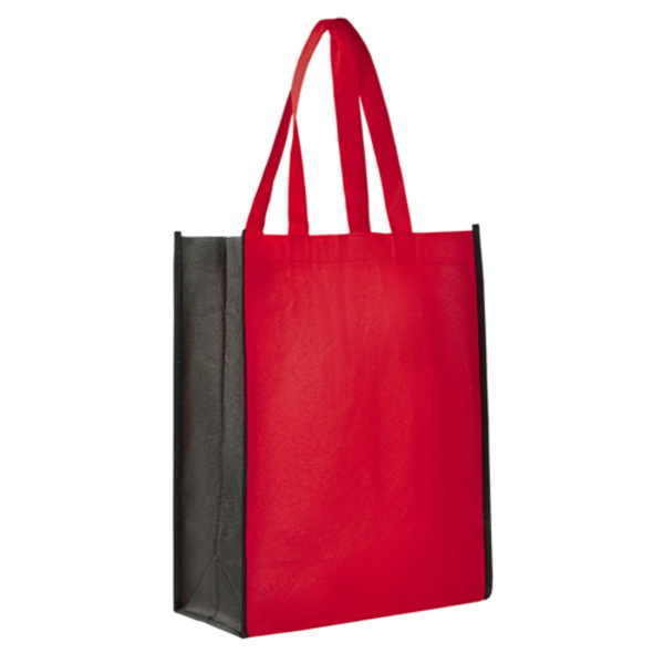 Non-Woven Two-Tone Tote/Book Bag