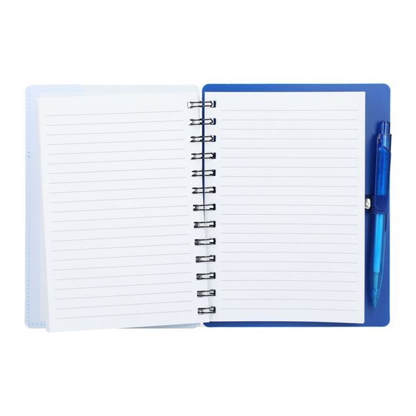 Recycled Pace Spiral Notebook w/ Pen, 5" x 7"