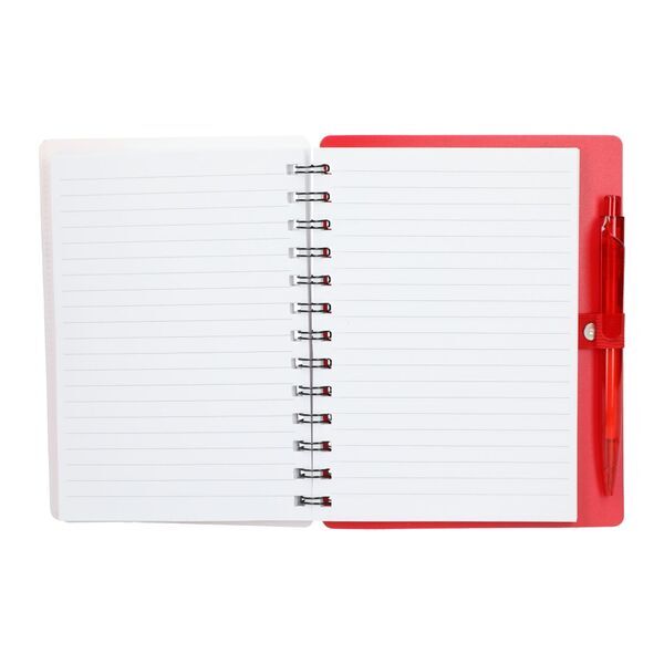 Recycled Pace Spiral Notebook w/ Pen, 5" x 7"