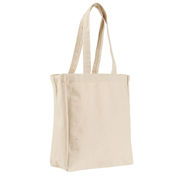 Natural Cotton Canvas Book/ Tote Bag