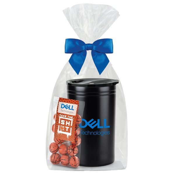 Chocolate Basketballs & Tumbler/Can Insulator Gift Set