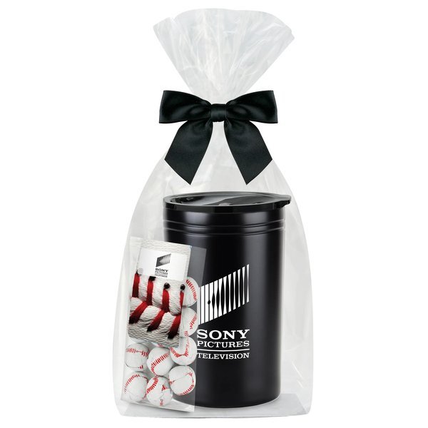 Chocolate Baseballs & Tumbler/Can Insulator Gift Set