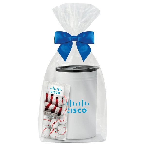 Chocolate Baseballs & Tumbler/Can Insulator Gift Set